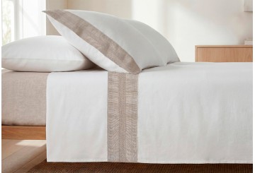 Juego Sábana Tela Algodón FUNDECO Exclusive Sira beige