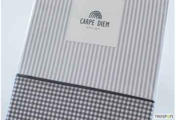 Juego Sábana 30/27 Estampada CARPE DIEM Tabella gris