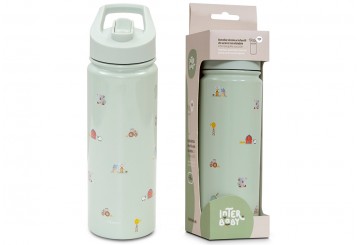 Botella Térmica Acero Infantil 550 ml INTERBABY Granja Koala