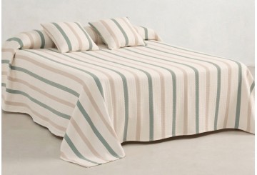 Colcha Jacquard Algodón GAMUSI Tessera verde