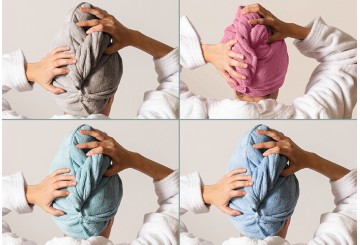 Toalla Turbante Seca Pelo MILCOLORS Microfibra Colors