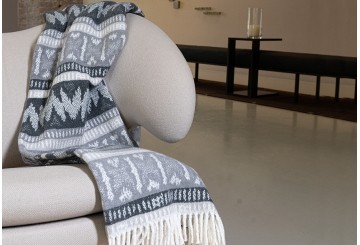 Manta Plaid & Pie de Cama VIP Invierno EUROMANT 140x180 Wood